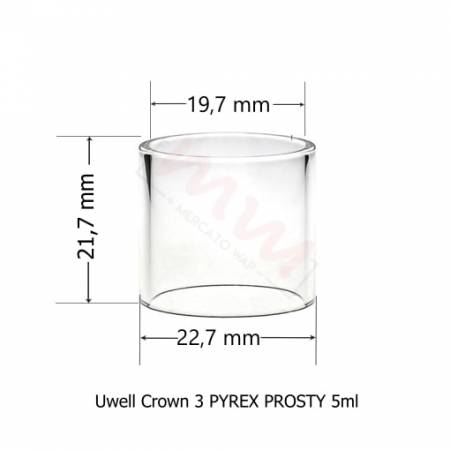 SZKIEŁKO UWELL CROWN 3 TULEJKA/PYREX 5ML